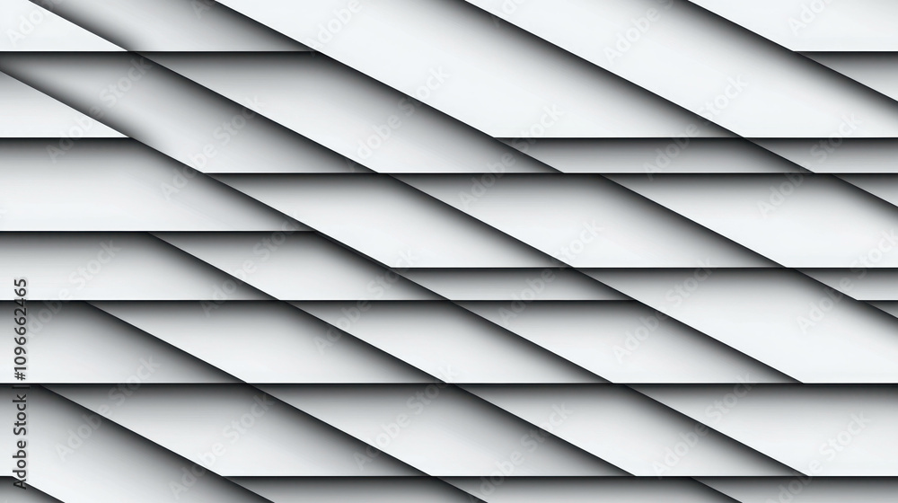 Poster geometric layers in soft shades with shadows and depth for modern design