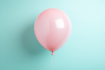 A clean mockup of a single balloon on a plain background, ideal for showcasing branding, celebratory messages, or event designs in a minimalist setting