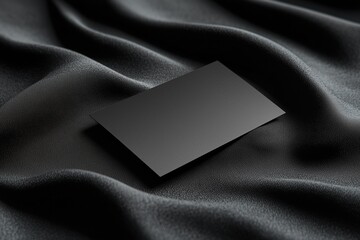 A clean and professional mockup of a single business card placed in the center. Ideal for showcasing personal or corporate branding designs, perfect for business cards for professionals