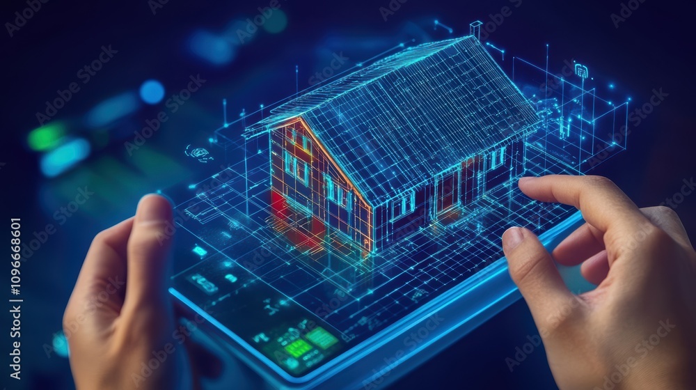 Poster optimize energy use with smart home control panels for enhanced living environments