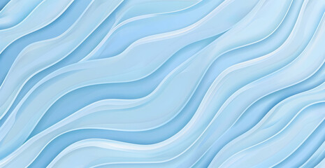 Fototapeta premium Blue gradient background with abstract wavy lines. Simple flat vector illustration