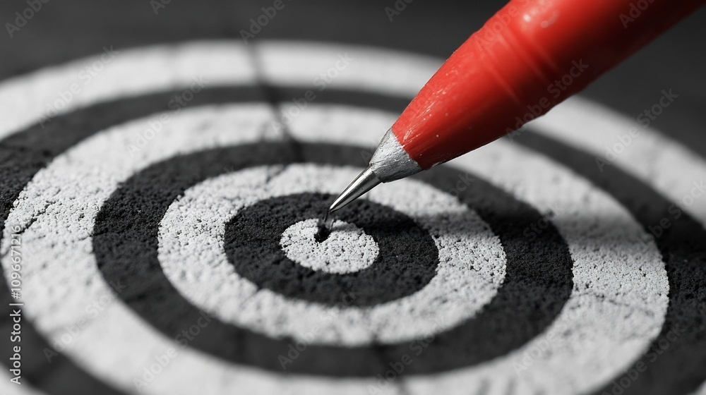 Poster attaining business objectives through clearly defined goals measurable performance indicators and st