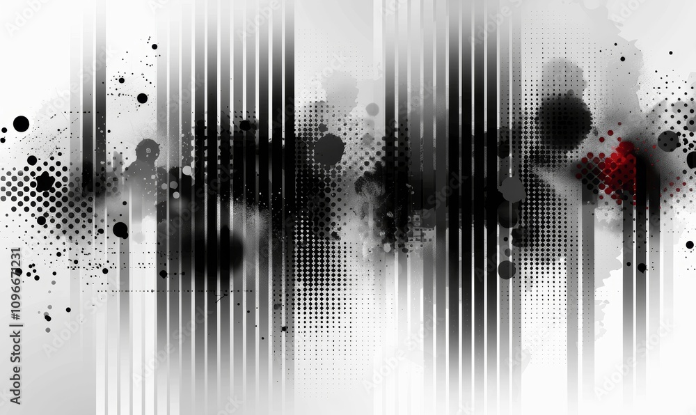 Poster elegant minimalist white gray gradient background with halftone dots and diagonal stripes for vector