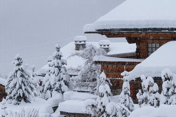 winter chalet alpine lodge
