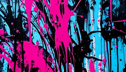 Obraz premium chaotic, abstract, splatter, drip, paint, random, patterns, bold, muted, tones, colorful, layered, depth, texture, energetic, movement, spontaneity, raw, emotion, artistic, modern, dynamic, vibrant