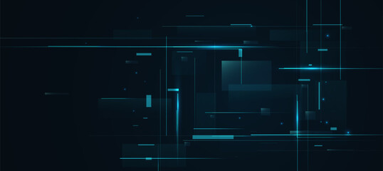 Technology background, Futuristic digital background with dark blue and lines EPS 10
