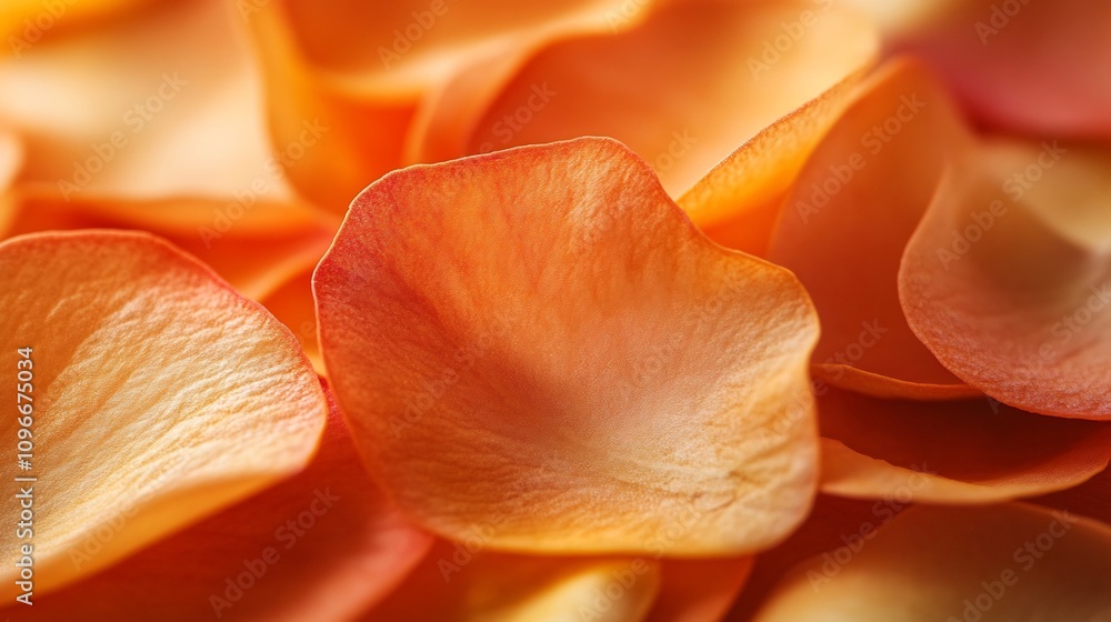 Poster macro close up of petals capturing fine textures and soft colors in a gentle light and botanical abs