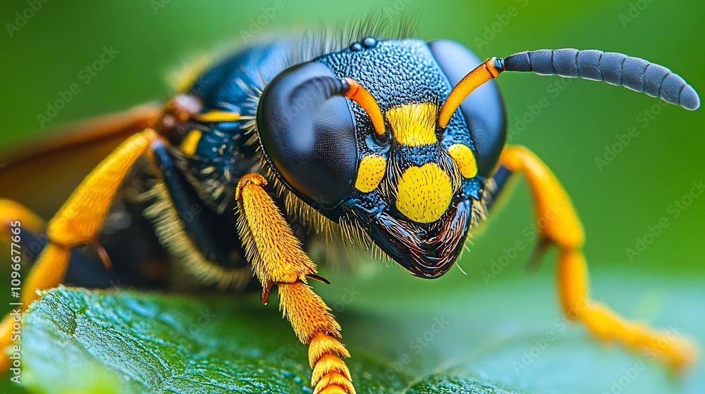 Poster captivating macro shot highlighting the intricate patterns vibrant colors and remarkable textures of