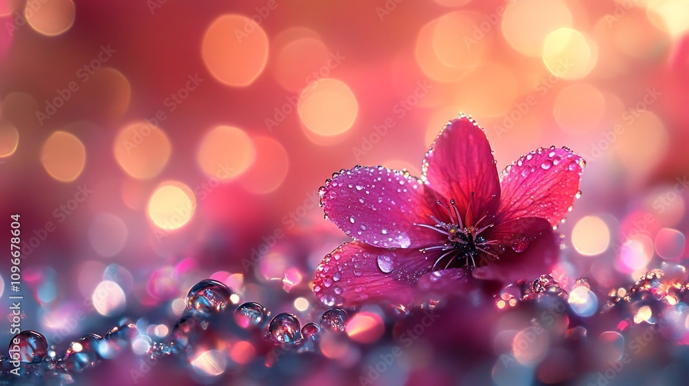 Poster captivating macro dewdrop background with subtle reflections and delicate textures showcasing the be