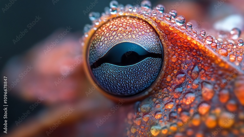 Poster captivating macro close up of vibrant reptilian eye with intricate patterns and textures stunning na