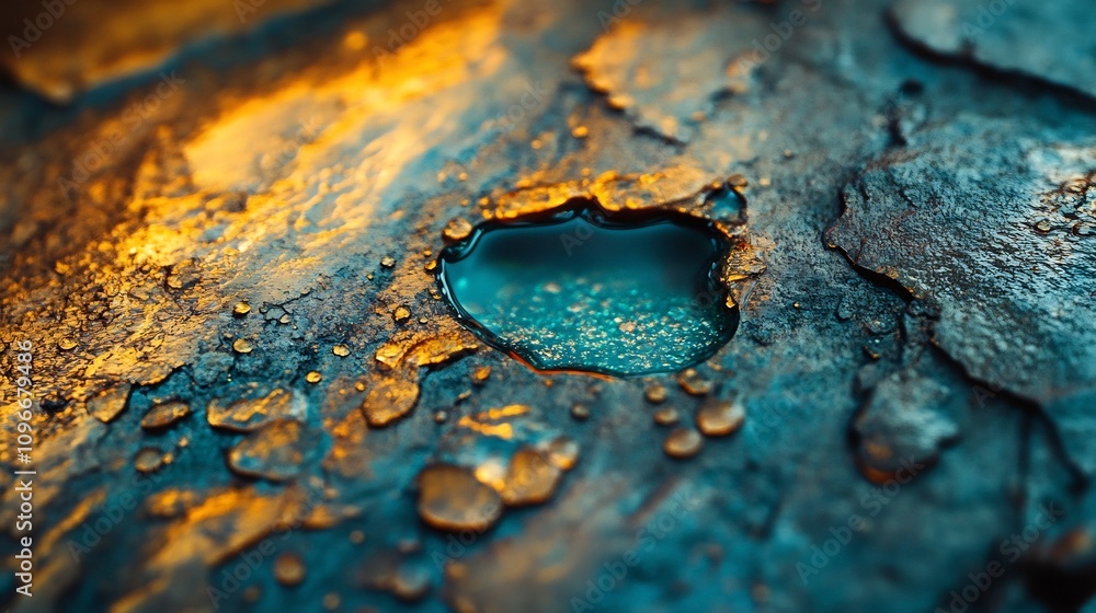 Poster a macro shot highlighting the intricate textured surfaces and rich colors of a natural geological fo