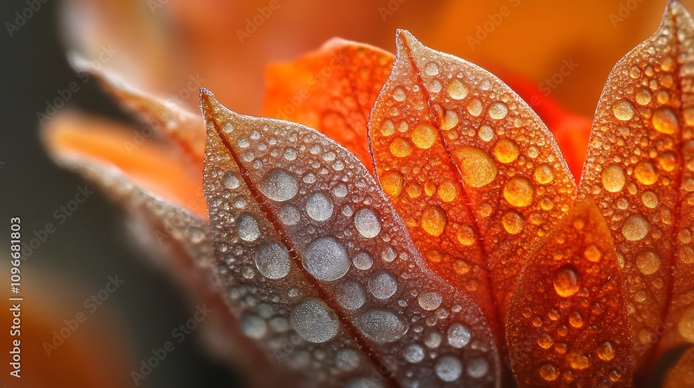 Poster captivating botanical macro shot capturing the intricate textures and delicate details of a natural 