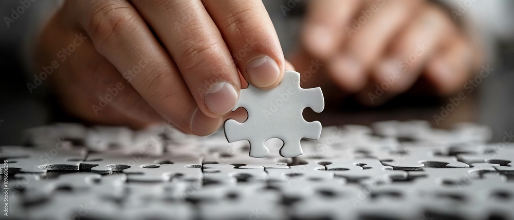 Poster corporate resource management streamlining through strategic puzzle solving ensuring efficient and e
