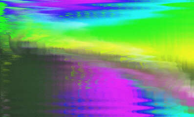 Glitch grainy Abstract smeared Iridescent gradient blurred unique background texture digital noise Glitch Damage. Coarse rough surface glitch noise film grain with artifacts dust. Backgound design