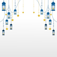ramadan kareem card background with elements