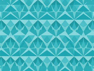 Geometric patterned wallpaper with a repeating design of interconnected triangles in shades of blue and white, modern, geometric, lines