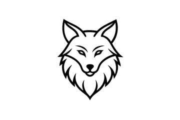 A Fox Vector Black Silhouette