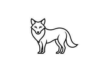 A Fox Vector Black Silhouette