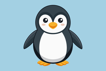About penguin bird vector