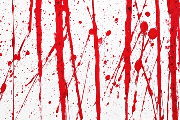 A red blood stain on a white background, used for crime scene or medical illustration
