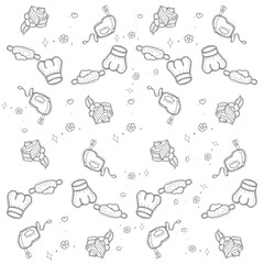 baking doodle pattern
