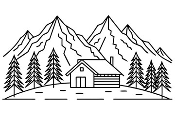 House, Christmas, winter, home, illustration