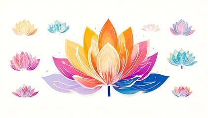 Naklejka premium Lotusblüte