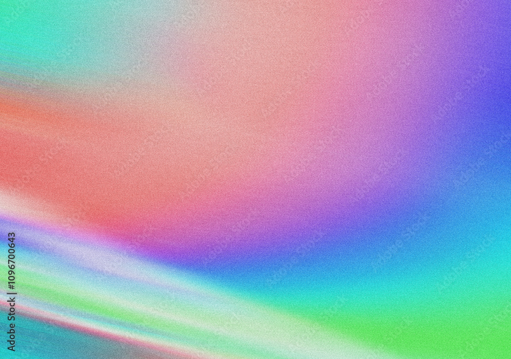 Aufkleber abstract blurred grainy gradient background texture. digital grain dust soft noise effect. pastel co