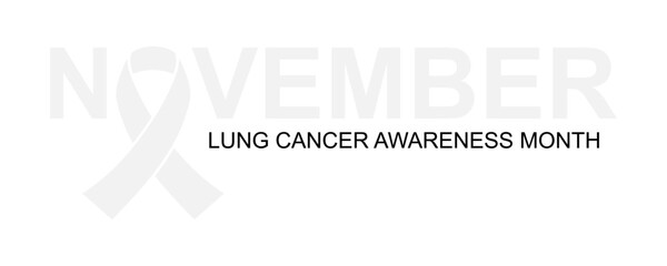 Lung cancer awareness month poster