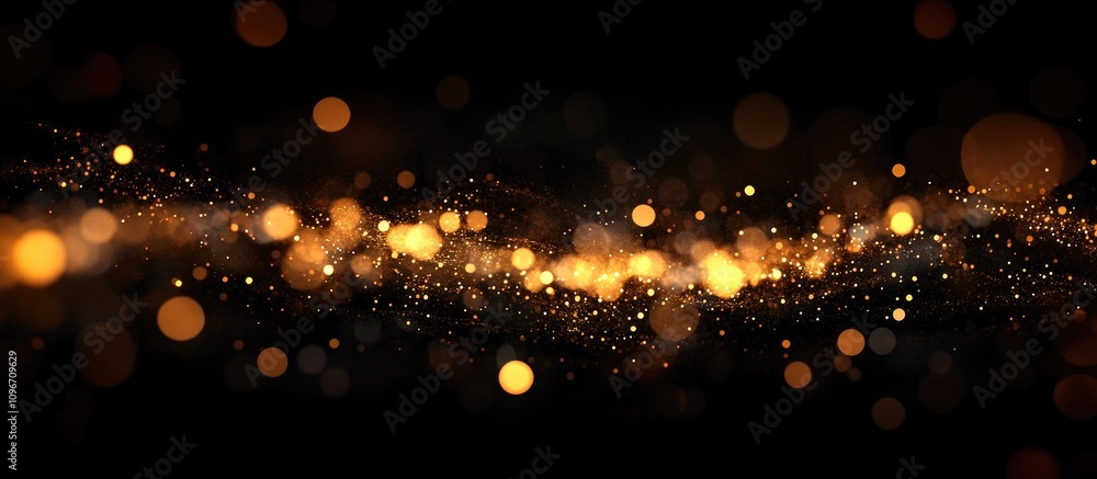 Aufkleber abstract warm bokeh lights creating a beautiful shimmering background for celebrations and festive o