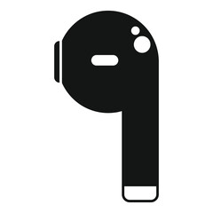 Modern wireless in ear headphones isolated on white background, providing high quality sound