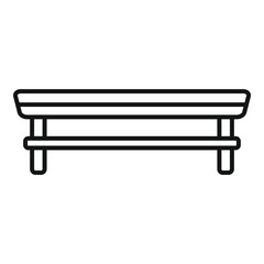 Simple and elegant wooden bench design, ideal for parks, gardens, or waiting areas