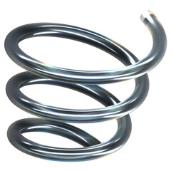 Spiral Glass Dispersion 3D Icon Illustration. Low Poly Style