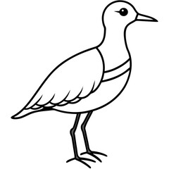 Vector Line Art of a Cute Crocodile - Cartoon Animal Illustration, Logo Icon, Clipart