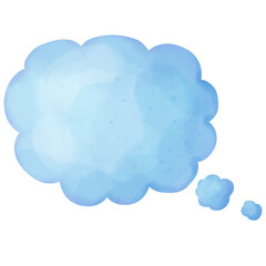 hand painted watercolor speech bubbles