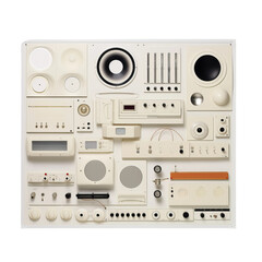 control panel of a radio