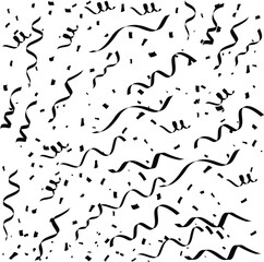 Obraz premium Confetti falling on white background. Party festive firework. Carnival bright confetti festive background.