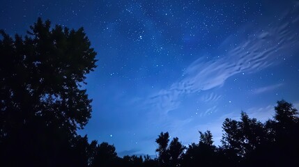 Fototapeta premium Blue_Astronomy_Beautiful_Sky_Starry_Sky