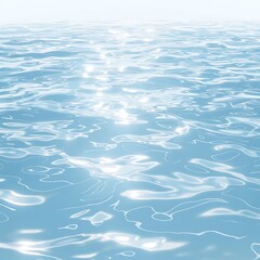 there is a picture of a blue ocean with waves and sun shining