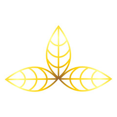 leaf icon luxury design