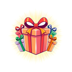 gift box illustration.