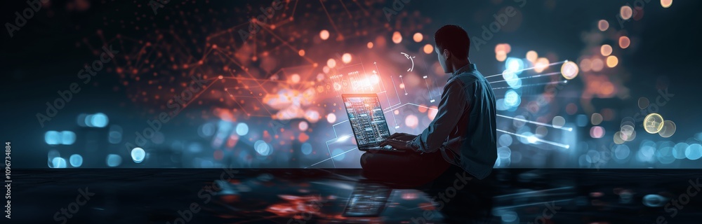 Poster digital marketing data analysis performance insight reporting strategy financial planning ai technol