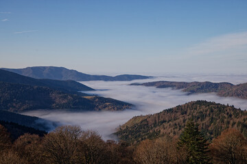 Brume sur les Vosges