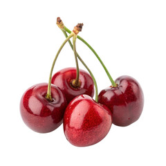 cherries on a white background