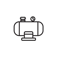 Compressor icon thin line vector isolated