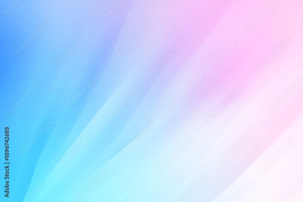 Poster tranquil blue and white gradient abstract background with smooth swirling patterns