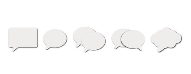 bubble chat with shadow style