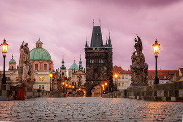 Charles Bridge at Sunrise