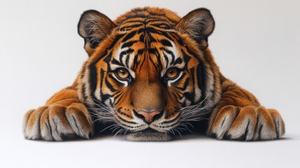 Obraz premium Majestic Sumatran Tiger: A Close-Up Portrait