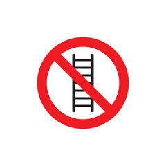 do not use stairs  icon symbol sign vector